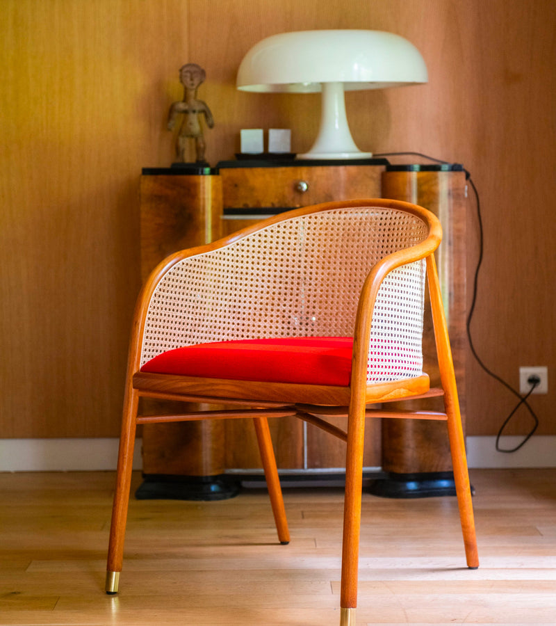 Fauteuil - Cavallo - Collaboration Kvadrat Et Raf Simons - Brun Et Orange