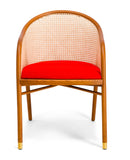 Fauteuil - Cavallo - Collaboration Kvadrat Et Raf Simons - Brun Et Orange