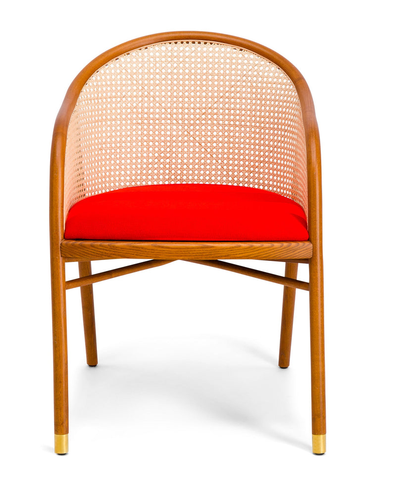 Fauteuil - Cavallo - Collaboration Kvadrat Et Raf Simons - Brun Et Orange