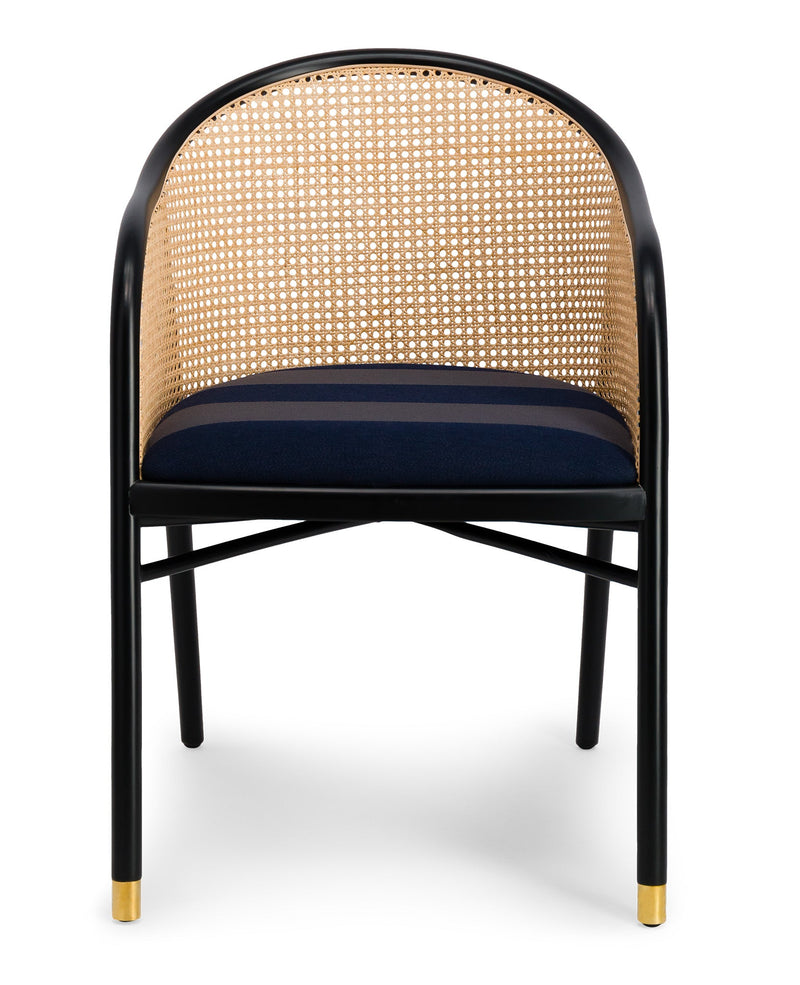 Fauteuil - Cavallo - Collaboration Kvadrat Et Raf Simons - Noir Et Bleu