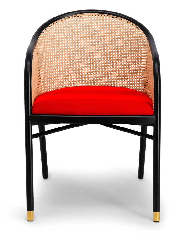 Fauteuil - Cavallo - Collaboration Kvadrat Et Raf Simons - Noir Et Orange