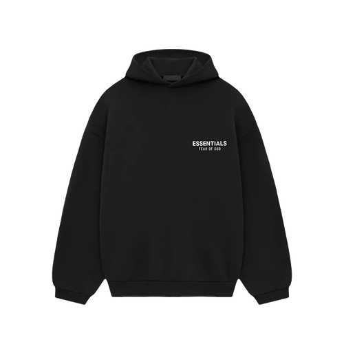 Hoodie Essentials Fleece Black - Noir - Mixte