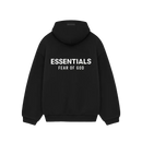 Hoodie Essentials Fleece Black - Noir - Mixte