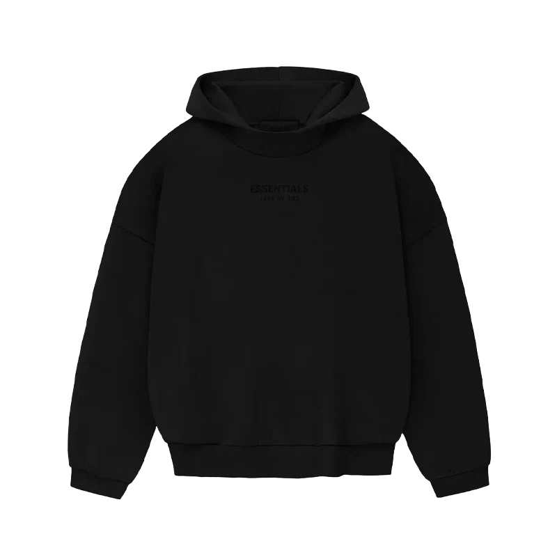 Hoodie Essentials Black - Noir - Mixte