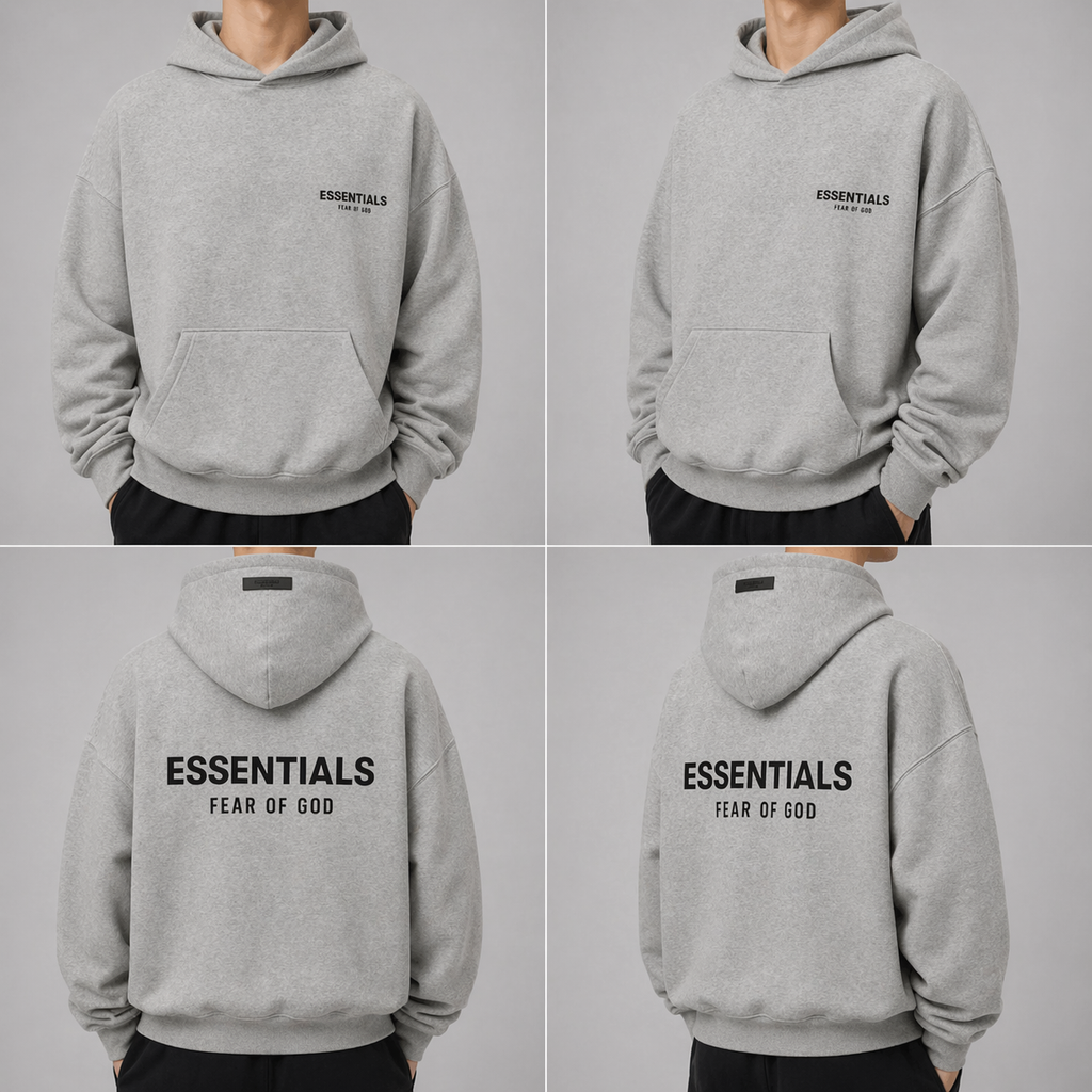 Hoodie Essentials – Fear of God Essentials – Dark Oatmeal
