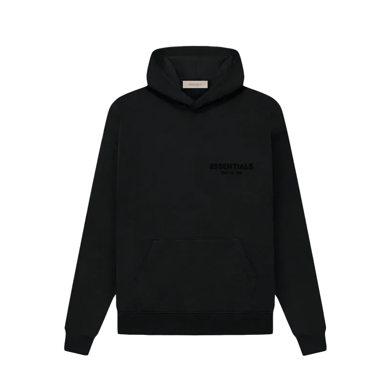 Hoodie Essentials Stretch Limo - Noir - Mixte