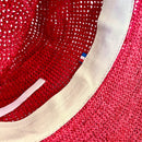 Chapeau Fedora Raphia Fushia