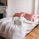 La Taie D'Oreiller En Satin & Microfibre - Rose Gold
