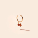 Boucles D'Oreilles - La Mini Paula Grenat Orange À L'Unité