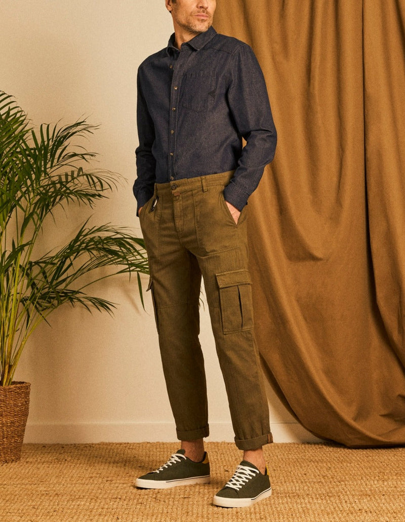 Reiko - Pantalon Cargo Fred - Kaki - Homme