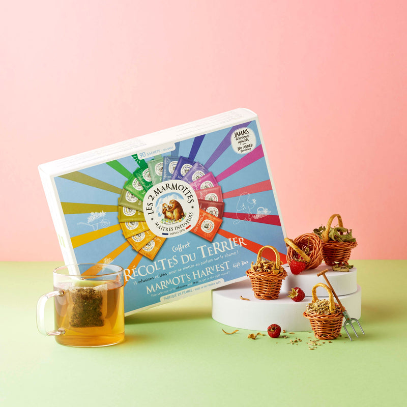 Coffret Récoltes Du Terrier - 15 Infusions Et Thés - 90 Sachets