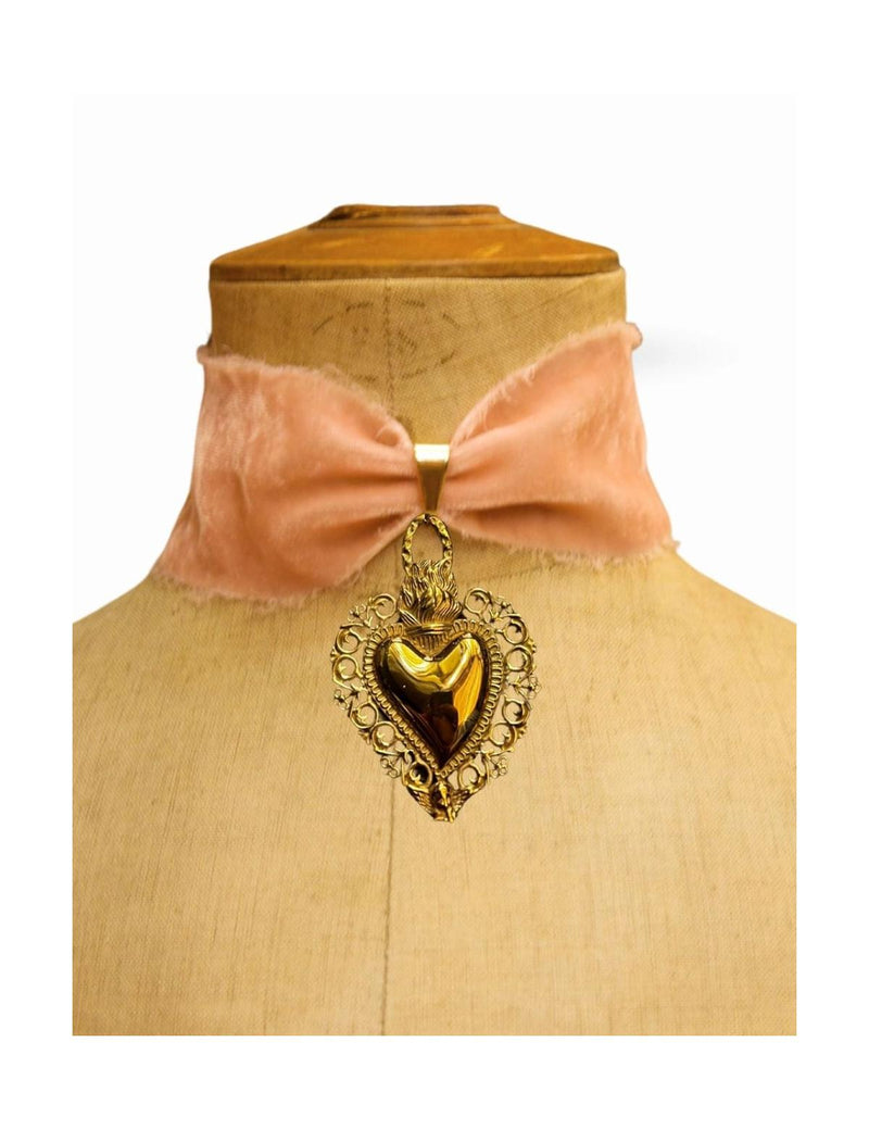 Choker Velours De Soie - Romeo Xl 4 Options