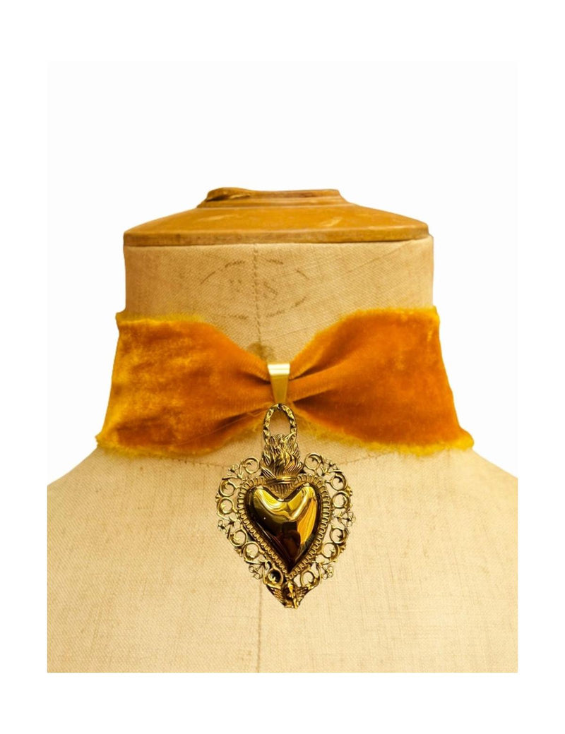 Choker Velours De Soie - Romeo Xl 4 Options