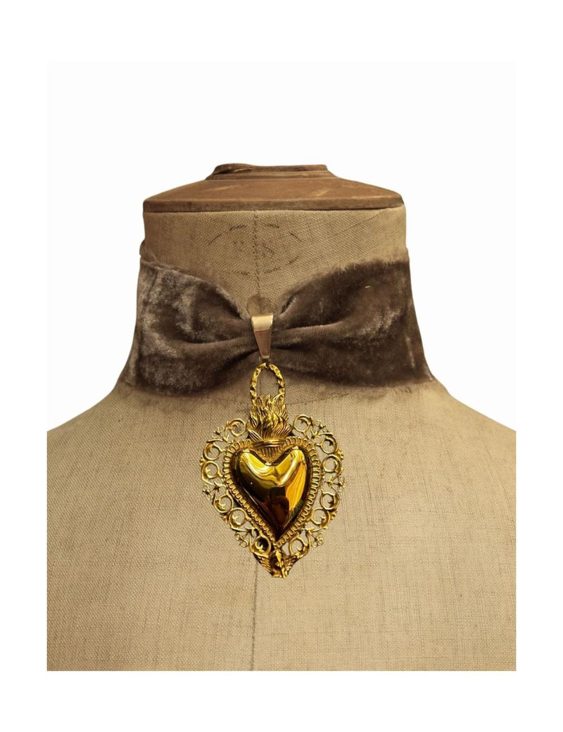 Choker Velours De Soie - Romeo Xl 4 Options