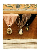 Choker Velours De Soie - Cabochon - 4 Modèles