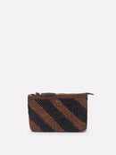 Fidji Brown clutch bag