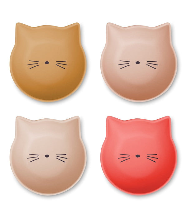 Juego de 4 cuencos para snacks Filiz - Cat Tuscany Pink Multi Mix