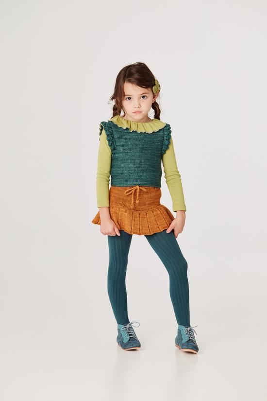 Chaqueta Fiora pavo real - Selección Misha & Puff disponible en www.amaetc.com, concept store ecológico para niños