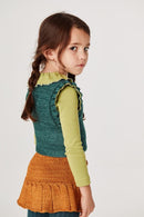 Chaqueta Fiora pavo real - Selección Misha & Puff disponible en www.amaetc.com, concept store ecológico para niños
