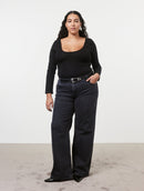 The Iconic Power Stretch Bodysuit Black Black Coffee