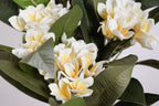Fleur De Frangipanier Artificielle Jaune