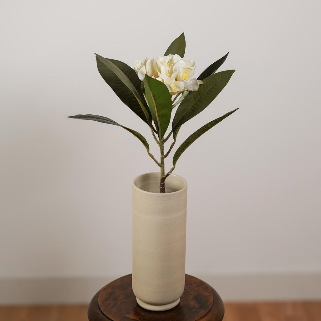 Fleur De Frangipanier Artificielle Jaune