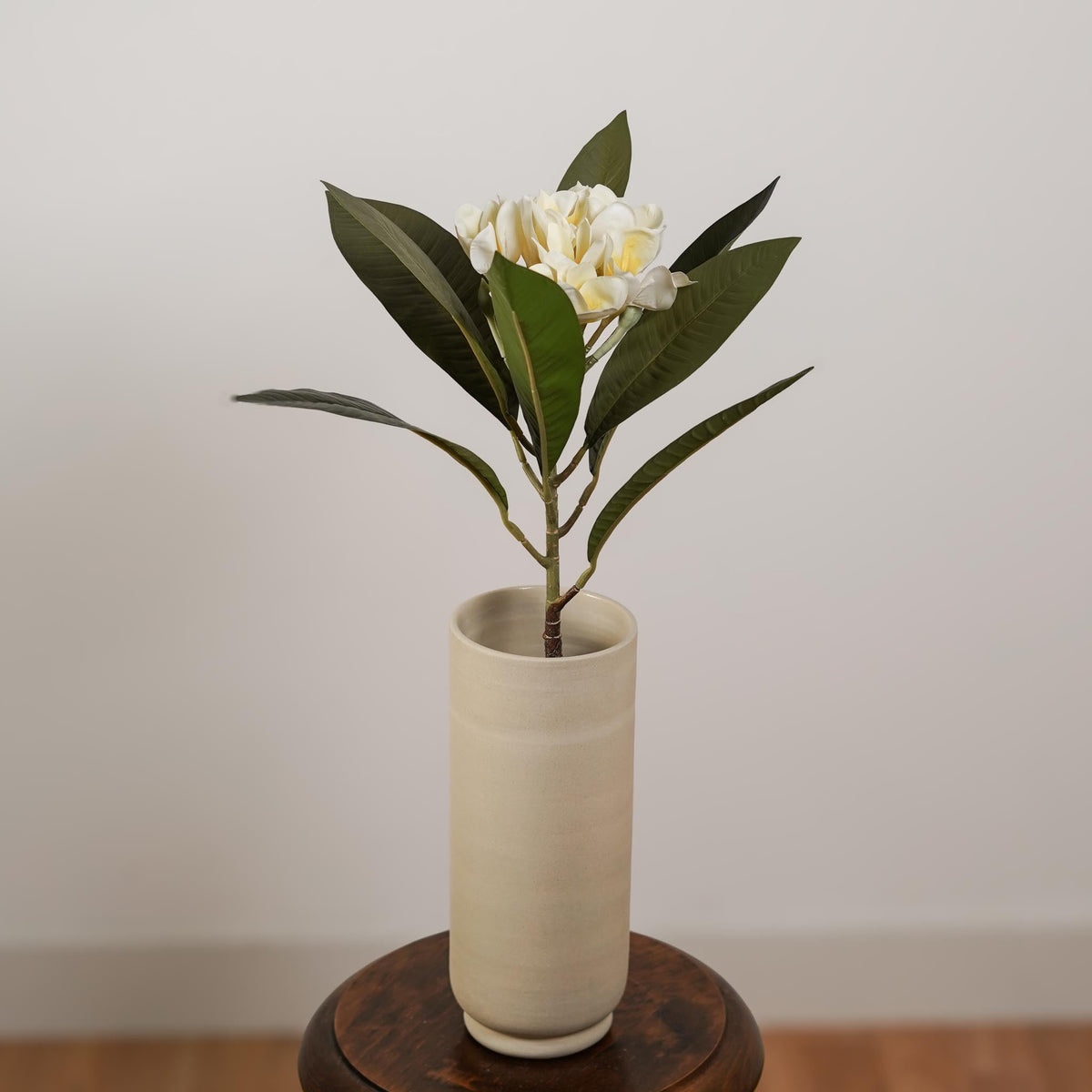 Fleur De Frangipanier Artificielle Jaune