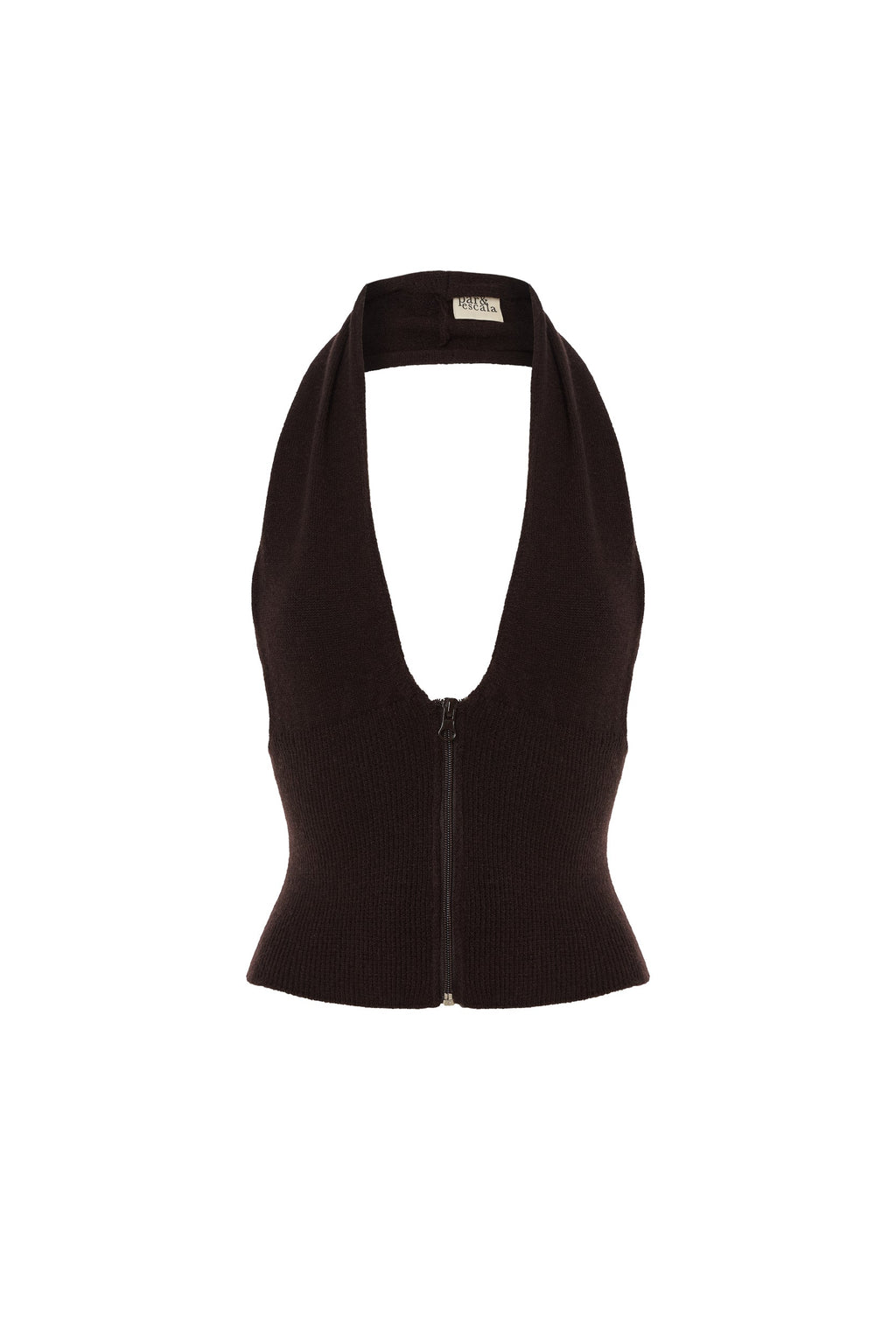 Top Flor Marron