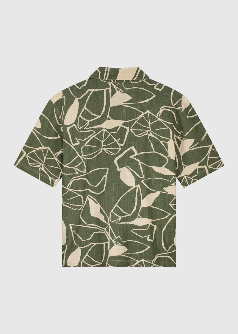 Chemise Plants Slub - Green