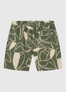 Shorts flameados Plants - Verde