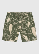 Shorts flameados Plants - Verde