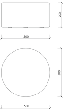 Pouf Folk - Petit - Moss Green