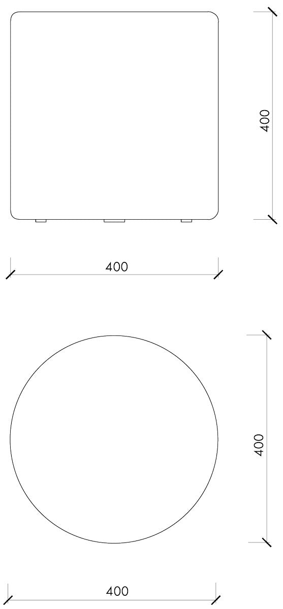 Pouf Folk - Grand - Moss Green
