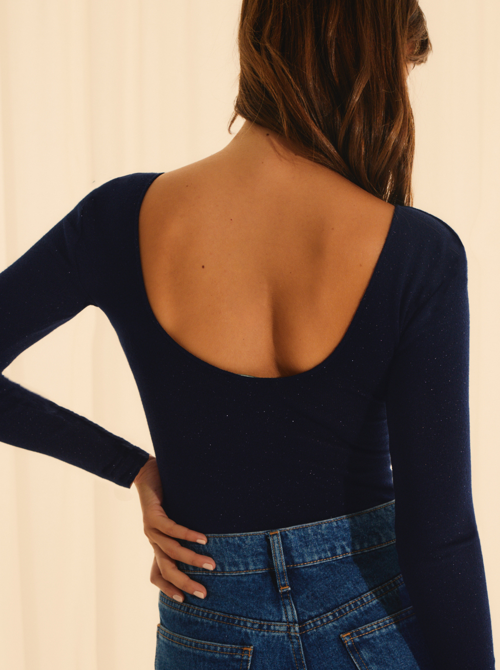 Body Navy Sparkles ouverture dos 