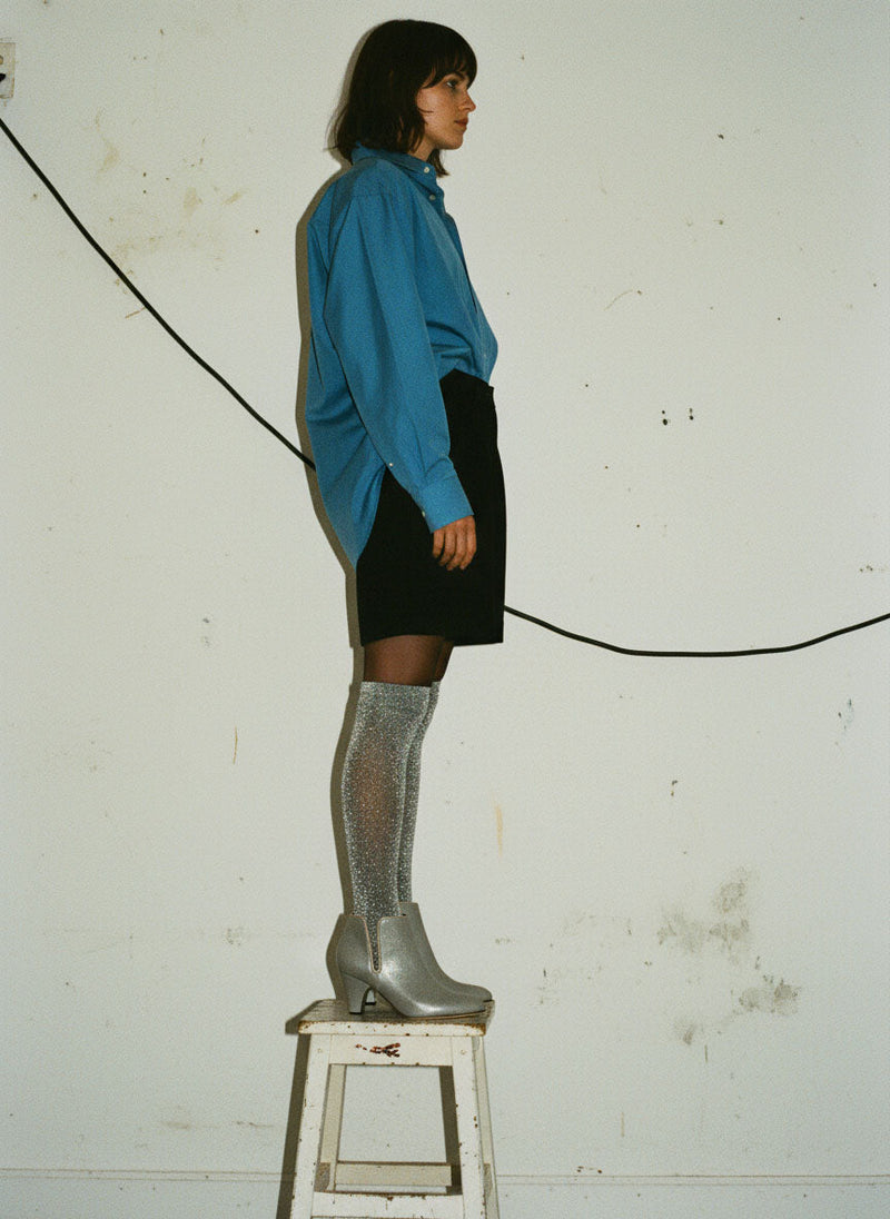 Forty Four - Gray Metal Print