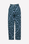 Pantalon Denim Chevron Green