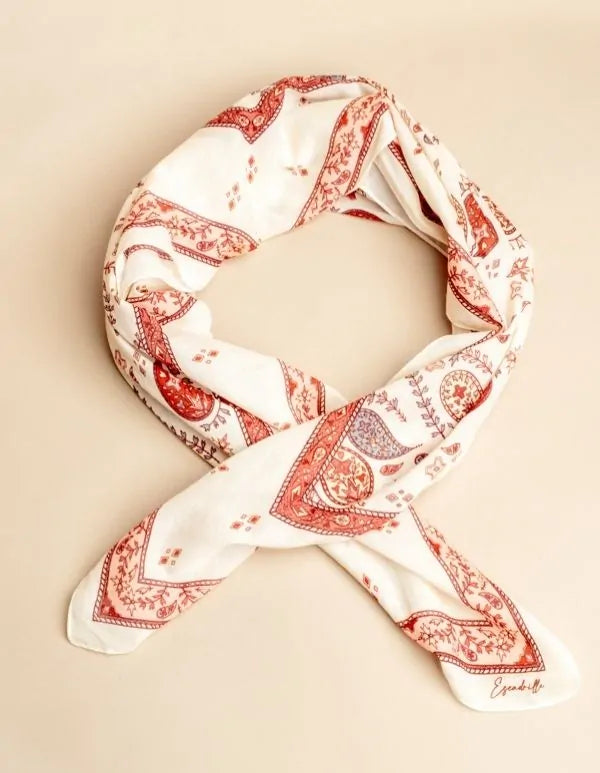 Foulard Cala Luna - Coton Motif Indien - Femme