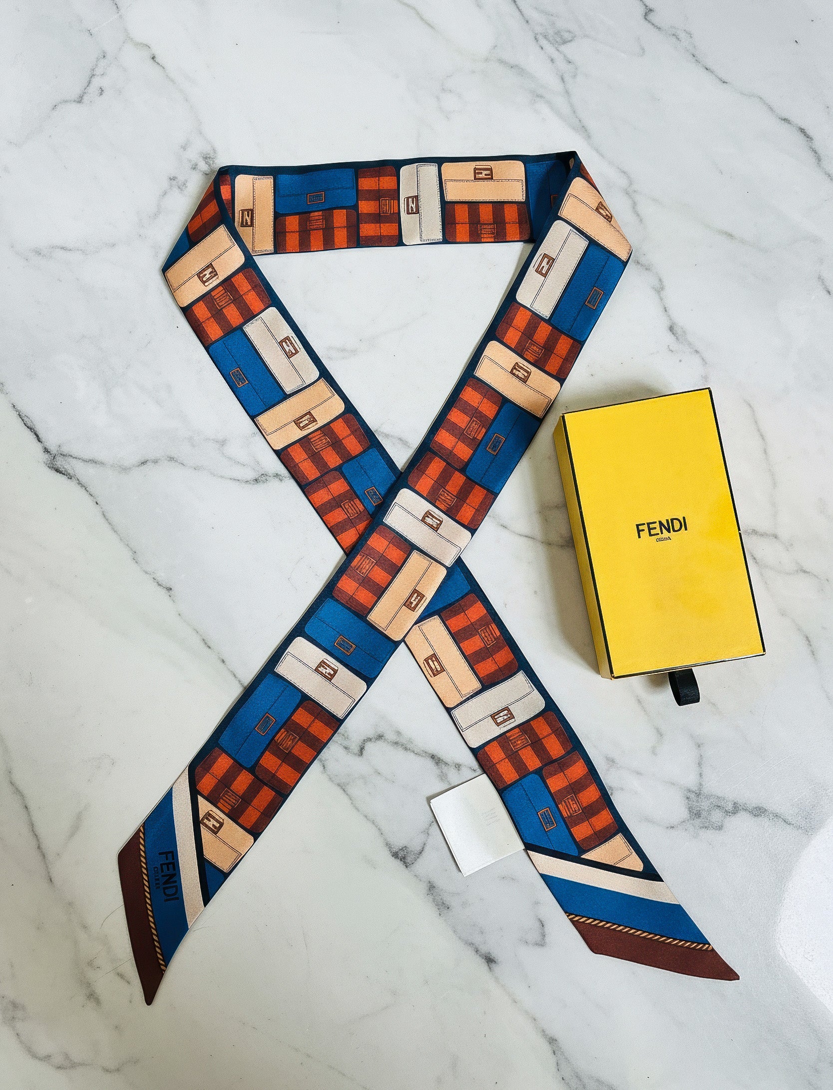 Twilly Fendi Baguette Pattern
