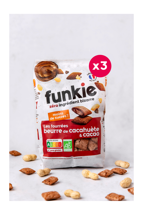 Lot Fourrées Beurre De Cacahuète - Cacao X3