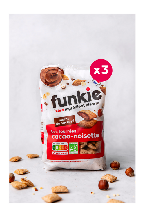 Lot Fourrées Cacao-Noisette X3