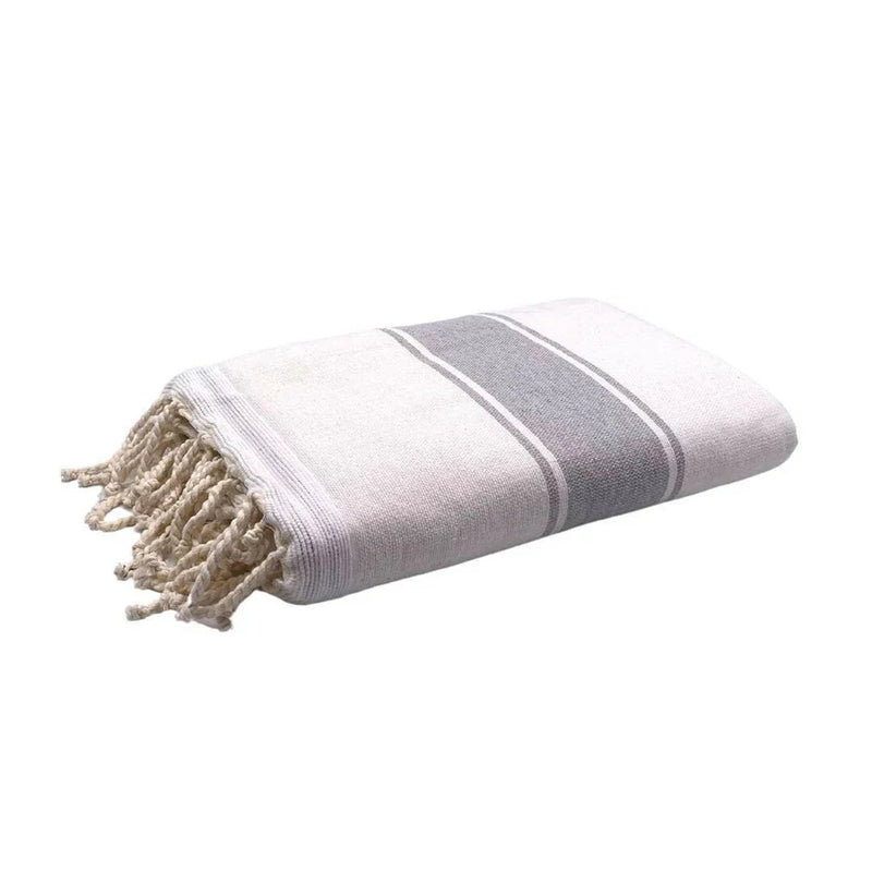 Fouta Eponge Cyclades Gris calcé - 100 x 200 cm | Towel