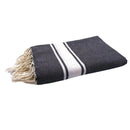 Fouta XXL Classique Noir - 200 x 300 cm | Large Beach Towel | Sofa Throw