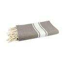 Fouta Tissage Plat Taupe - 100 x 200 cm | Beach Towel