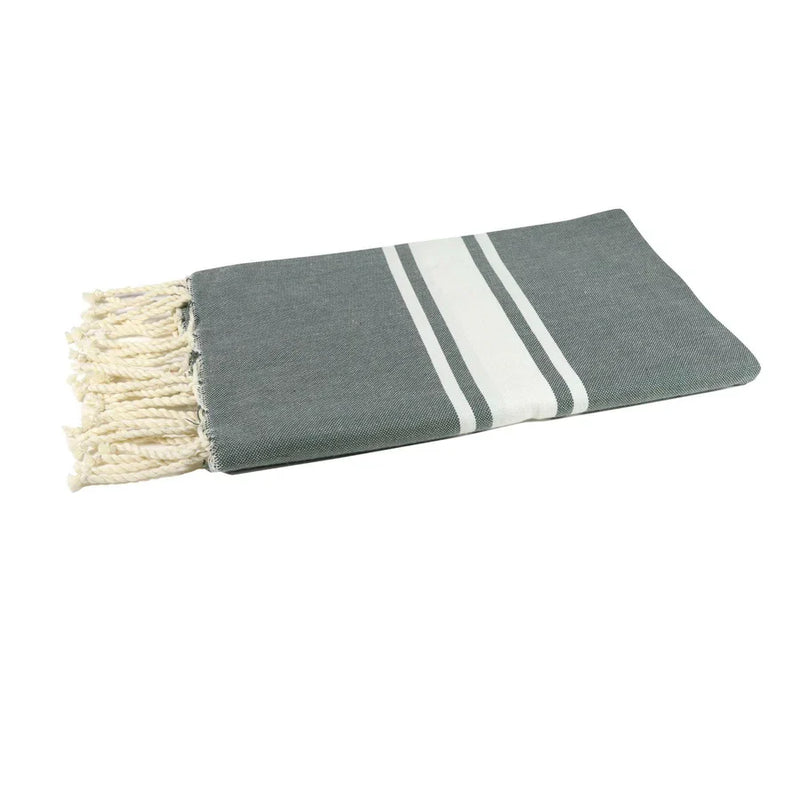 Fouta Tissage Plat Olive - 100 x 200 cm | Beach Towel