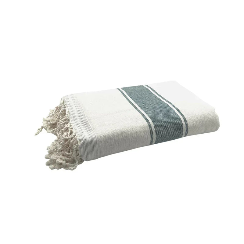 Fouta Eponge Cyclades Bleu canard - 100 x 200 cm | Towel