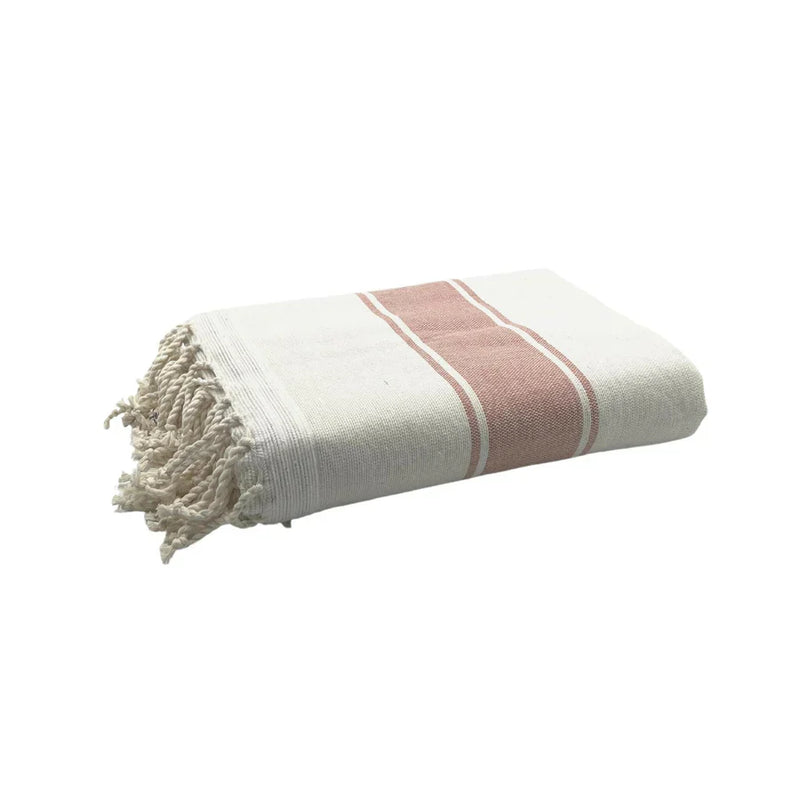 Fouta Eponge Cyclades Rose poudré - 100 x 200 cm | Towel