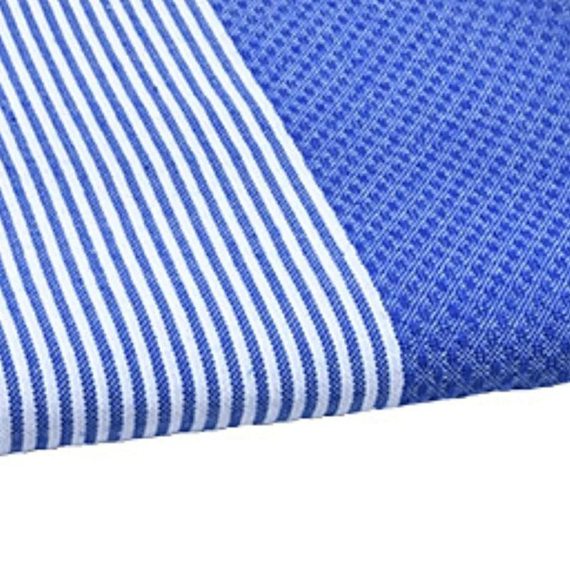 Fouta Nid d'Abeille Bleu océan - 100 x 200 cm | Beach Towel