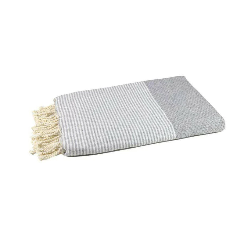 Fouta Nid d'Abeille Gris calcé - 100 x 200 cm | Beach Towel