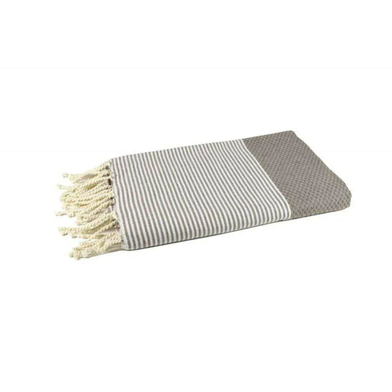 Fouta Nid d'Abeille Taupe - 100 x 200 cm | Beach Towel