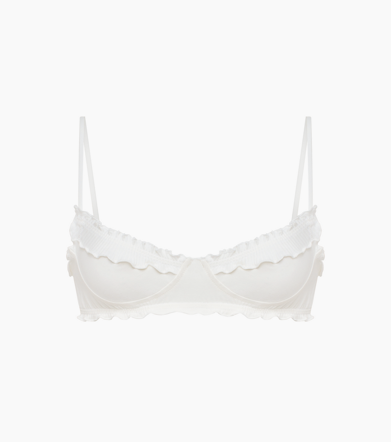 Bralette Ondulée En Blanc